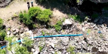 Yama Dağı’nda Sulama Sistemi