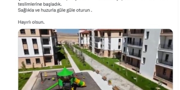 Vali Yavuz Yazıhan Konutlarını Paylaştı.