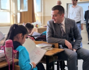 OKULUN İLK GÜNÜNDE KAYMAKAM ZİYARETİ
