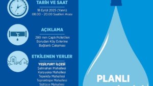 Beş Mahallede Su Kesintisi