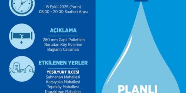 Beş Mahallede Su Kesintisi