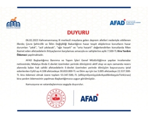 Kira Yardımı Devam Ediyor