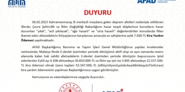 Kira Yardımı Devam Ediyor