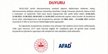 Depremzedeler Dikkat!!!