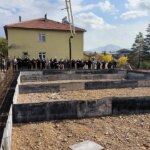Doğanşehir’de Yeni Camii Temeli Dualarla Atıldı Doğanşehir’de Yeni Camii Temeli Dualarla Atıldı