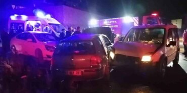 Malatya’da Üç Araçlı Kaza: İki Yaralı
