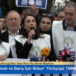 DEM Parti’nin “Ekmek ve Barış İçin Bütçe” Yürüyüşü TBMM Önünde Sona Erdi