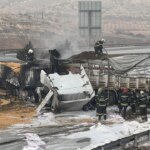 TAG Otoyolu’nda 3 TIR Çarpıştı, Yangın Çıktı!